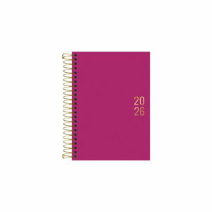Agenda Espiral Diária Napoli M5 Rosa 2026- Tilibra