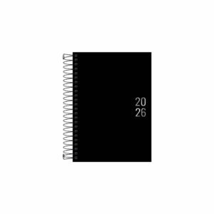 Agenda Espiral Diária Napoli M5Preta 2026- Tilibra