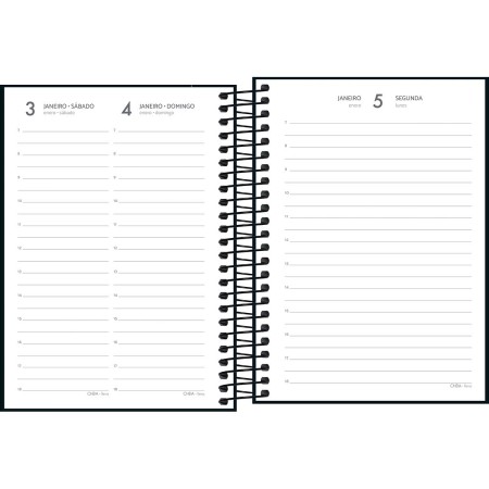Agenda Espiral M4 Pepper Preta 2026- Tilibra - Imagem 2