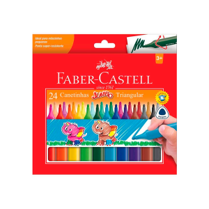 Canetinha Jumbo Triangular 24x1 Faber Castell
