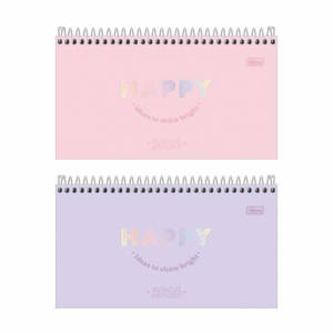 Agenda Espiral de Bolso M2 Happy 2026- Tilibra