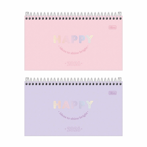 Agenda Espiral de Bolso M2 Happy 2026- Tilibra