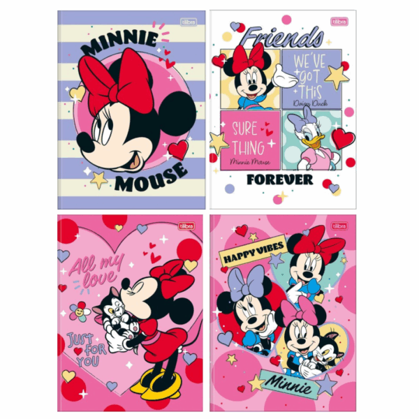 Caderno Brochura Capa Dura 48Fls Minnie- Tilibra