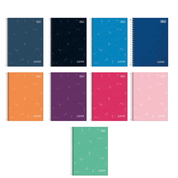 Caderno Espiral Capa Dura 1/4 Lunix 160fls- Tilibra