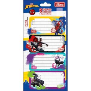 Etiqueta Escolar Spider Man 8x1- Tilibra