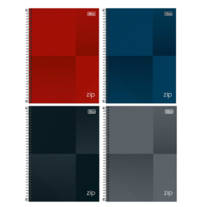 Caderno Espiral Universitário Capa Dura 10 Matérias ZIP 160fls- Tilibra