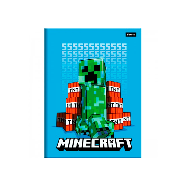 Caderno de Desenho Capa Dura 80fls Minecraft- Foroni – Livraria e Papelaria  Brasil