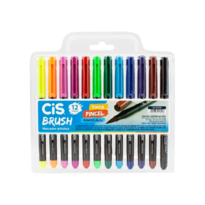 Caneta Brush Aquarelável 12x1 Cis