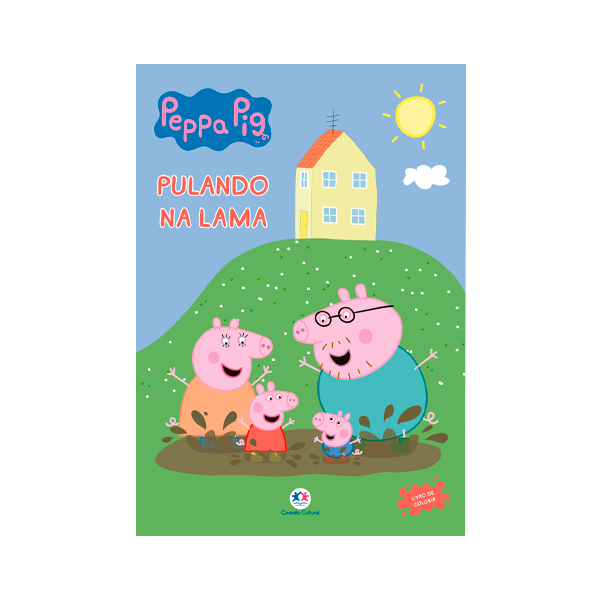 casinha da peppa pig para colorir