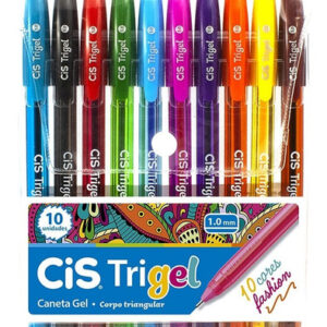 Kit Caneta Gel Trigel Fashion 10X1- CIS