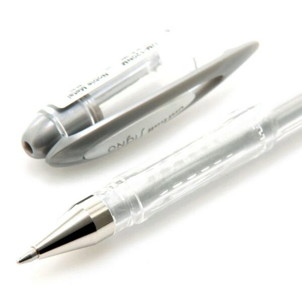Caneta Gel Signo Noble Metal 0,8 mm Prata - Imagem 2
