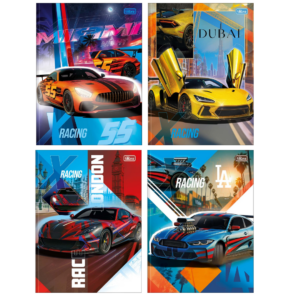 Caderno Brochura Capa Dura X-Racing 48fls- Tilibra