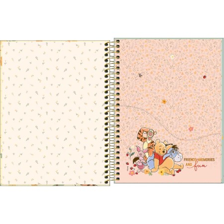 Caderno Espiral Capa Dura Universitário 10 Matérias Ursinho Pooh 160fls- Tilibra Connect - Imagem 6