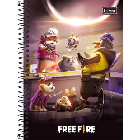 Caderno 1/4 Pequeno Espiral 80 Folhas Free Fire - Estampas Diversas -  Grafipel - Livraria, Papelaria e Presentes