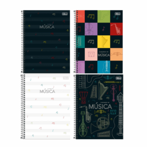 Caderno de Música Espiral Capa Dura 80fls- Tilibra