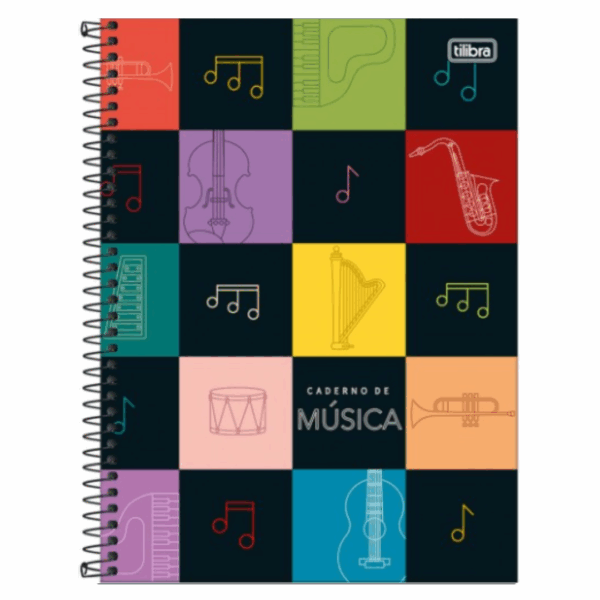 Caderno de Música Espiral Capa Dura 80fls- Tilibra - Imagem 4