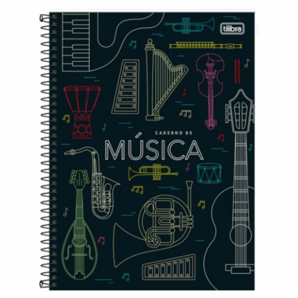 Caderno de Música Espiral Capa Dura 80fls- Tilibra - Imagem 5