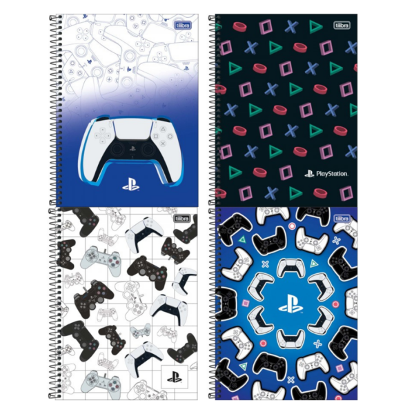 Caderno Espiral Universitário 1 Matéria Playstation 80fls- Tilibra