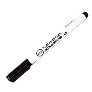 Caneta Retroprojetor Ponta 2mm Preto- Jocar Office