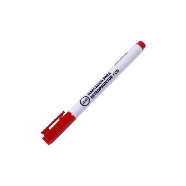 Marcador Para Retroprojetor 2.0mm Vermelho-  Jocar Office