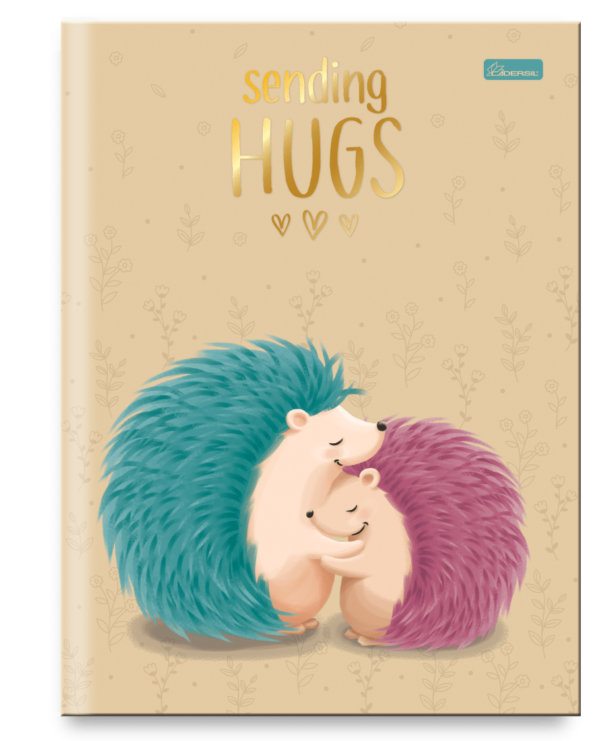 Caderno Brochura Capa Dura Universitário- Sending Hugs - Imagem 2