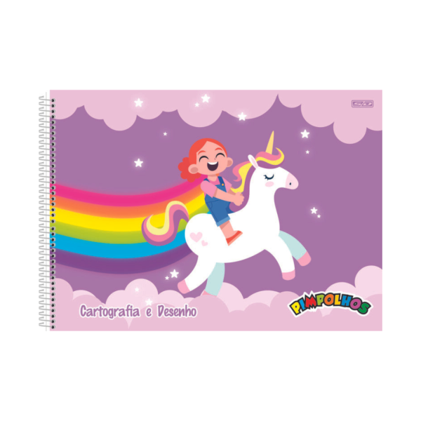 Caderno de Desenho Pimpolhos Feminino 60fls- Animativa - Imagem 5