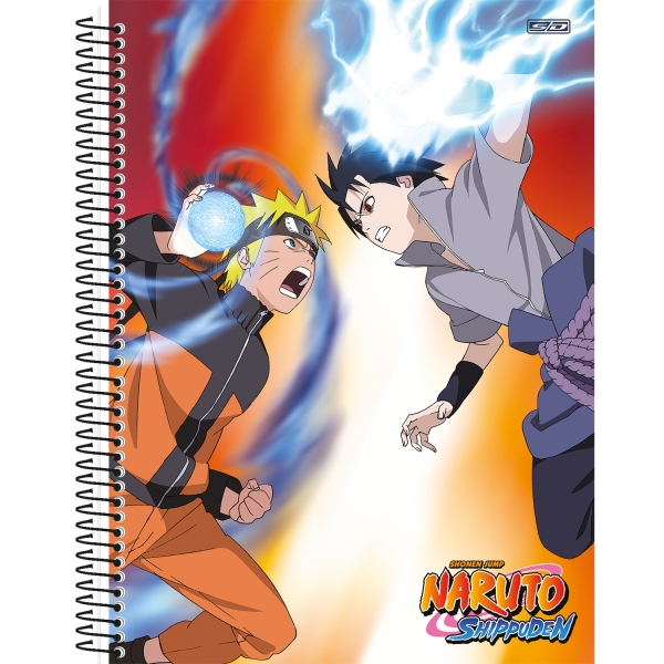 Caderno Capa Dura Naruto Hokage Espiral 1 Matéria Shippuden - São