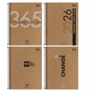 Planner Espiral M7 Kraft Work 2026- Tilibra