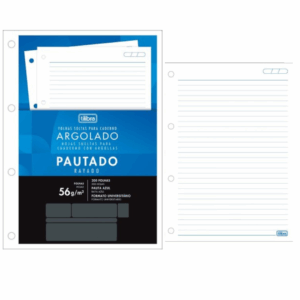 Refil para Fichário Folhas Soltas Pautadas 200fls- Tilibra