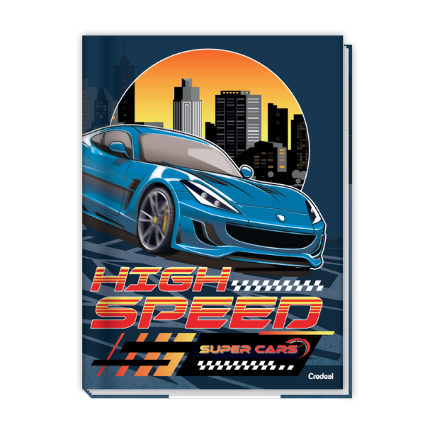 Caderno Ata Brochura Super Cars 48fls- Credeal - Image 4