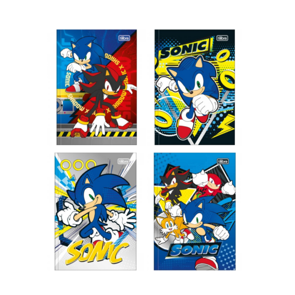 Caderno Brochura Pautado 1/4 Sonic 80fls- Tilibra