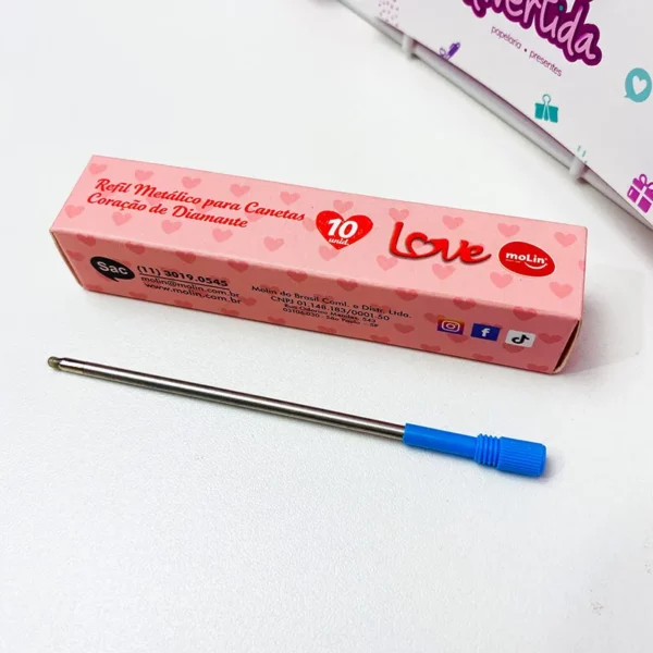 Refil para Caneta Coração de Diamante- Molin