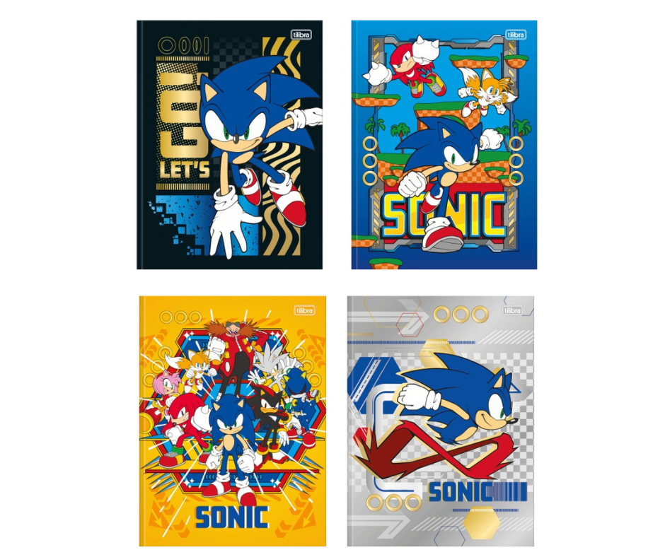 Caderno de Desenho - Sonic