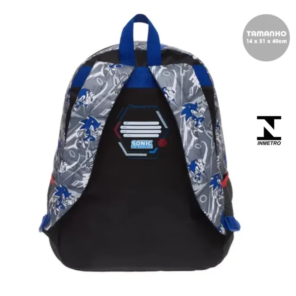 Mochila de Costas Sonic Cinza- Pacific - Imagem 2