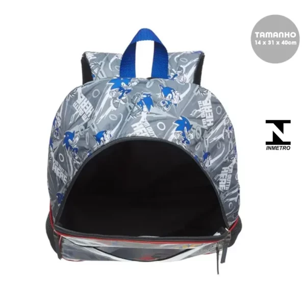 Mochila de Costas Sonic Cinza- Pacific - Imagem 3