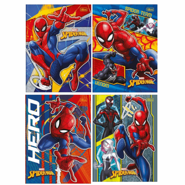 Caderno Brochura Capa Dura 48Fls Spider Man- Tilibra