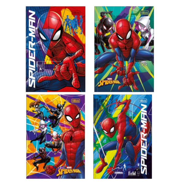 Caderno Brochura Capa Dura 48Fls Spider Man- Tilibra