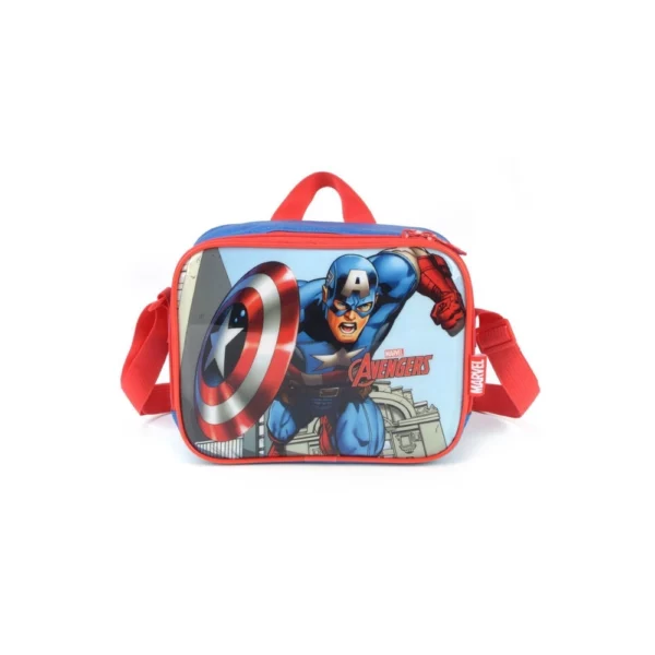 Lancheira Escolar Térmica Capitão América Original Marvel- Luxcel
