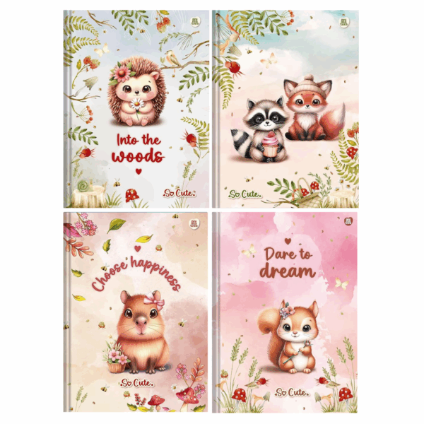 Caderno Brochura Margeado So Cute 80fls- Animativa