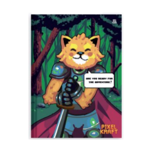 Caderno Brochura Pixel Kraft 80fls- Animativa - Imagem 2
