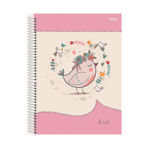 Caderno Universitário 1 Matéria So Cute 80fls- Animativa - Imagem 4