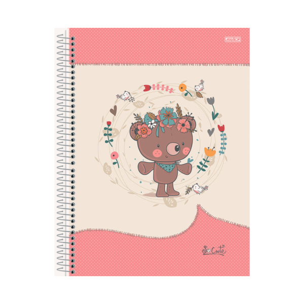 Caderno Universitário 1 Matéria So Cute 80fls- Animativa - Imagem 5