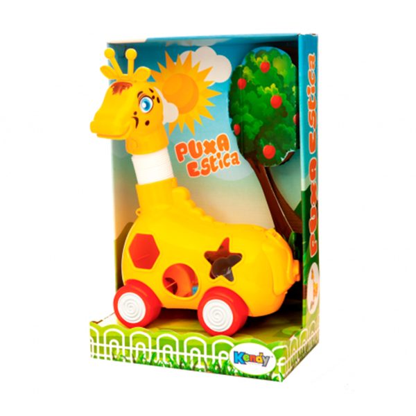 Brinquedo Girafa Puxa Estica- Kendy