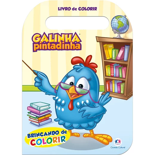 Desenhos de colorir-(3 giz de cera)Galinha Pintadinha