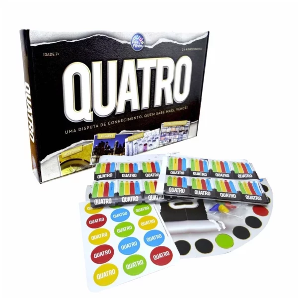 Jogo De Tabuleiro Quatro- Pais&Filhos - Imagem 2