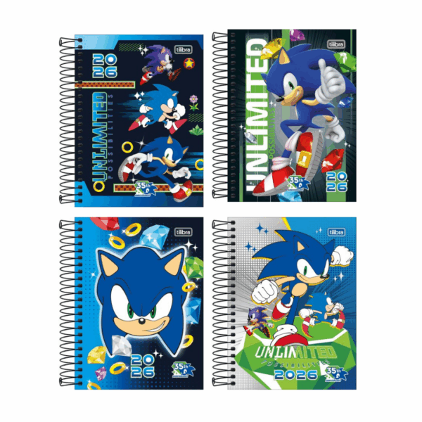 Agenda Espiral M4 Sonic 2026- Tilibra