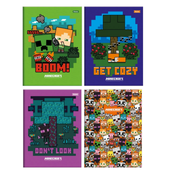 Caderno Brochura Minecraft 80fls- Foroni