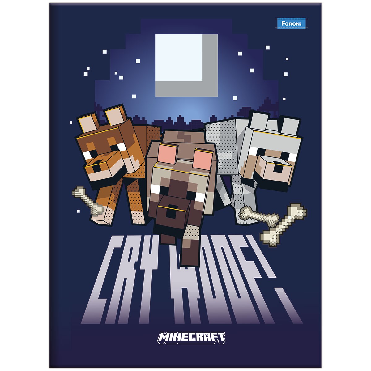 Caderno Brochura Capa Dura 1/4 Minecraft 48fls- Foroni - Imagem 5