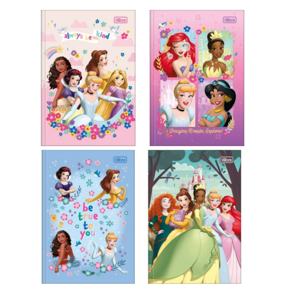 Caderno Ata Brochura 48fls Princesas- Tilibra