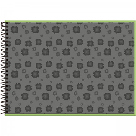 Caderno de Desenho Capa Dura 80fls Minecraft- Foroni – Livraria e